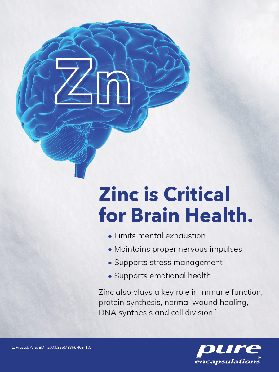 Image montrant à quel point le zinc est essentiel à la santé du cerveau